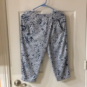 Lululemon Loose fit Cross Front Skirt Flap Lagenlook Cropped Pants